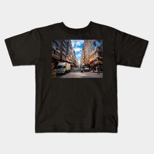 Hong Kong Street Scene Kids T-Shirt